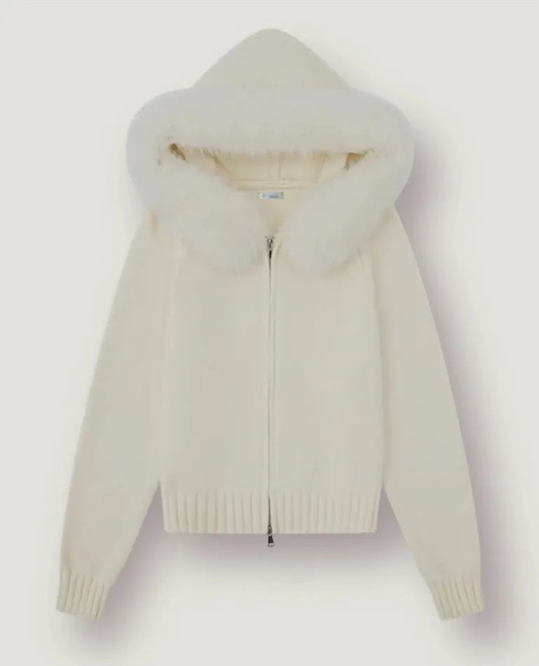 AVERIA WOLLJACKE - WEISS