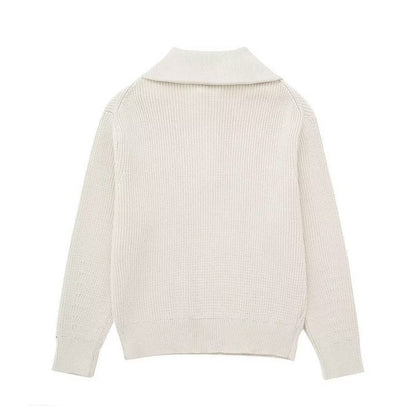 AVERIA  - KNITTED HALF ZIPPER