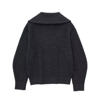 AVERIA  - KNITTED HALF ZIPPER