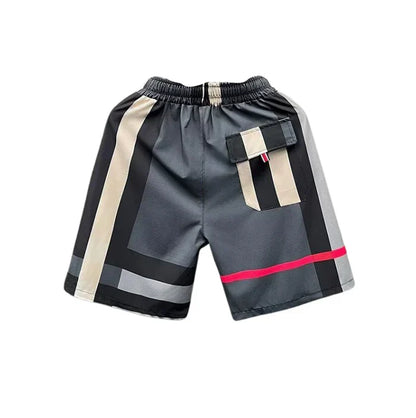 CHEQUERED - SHORTS NAVY