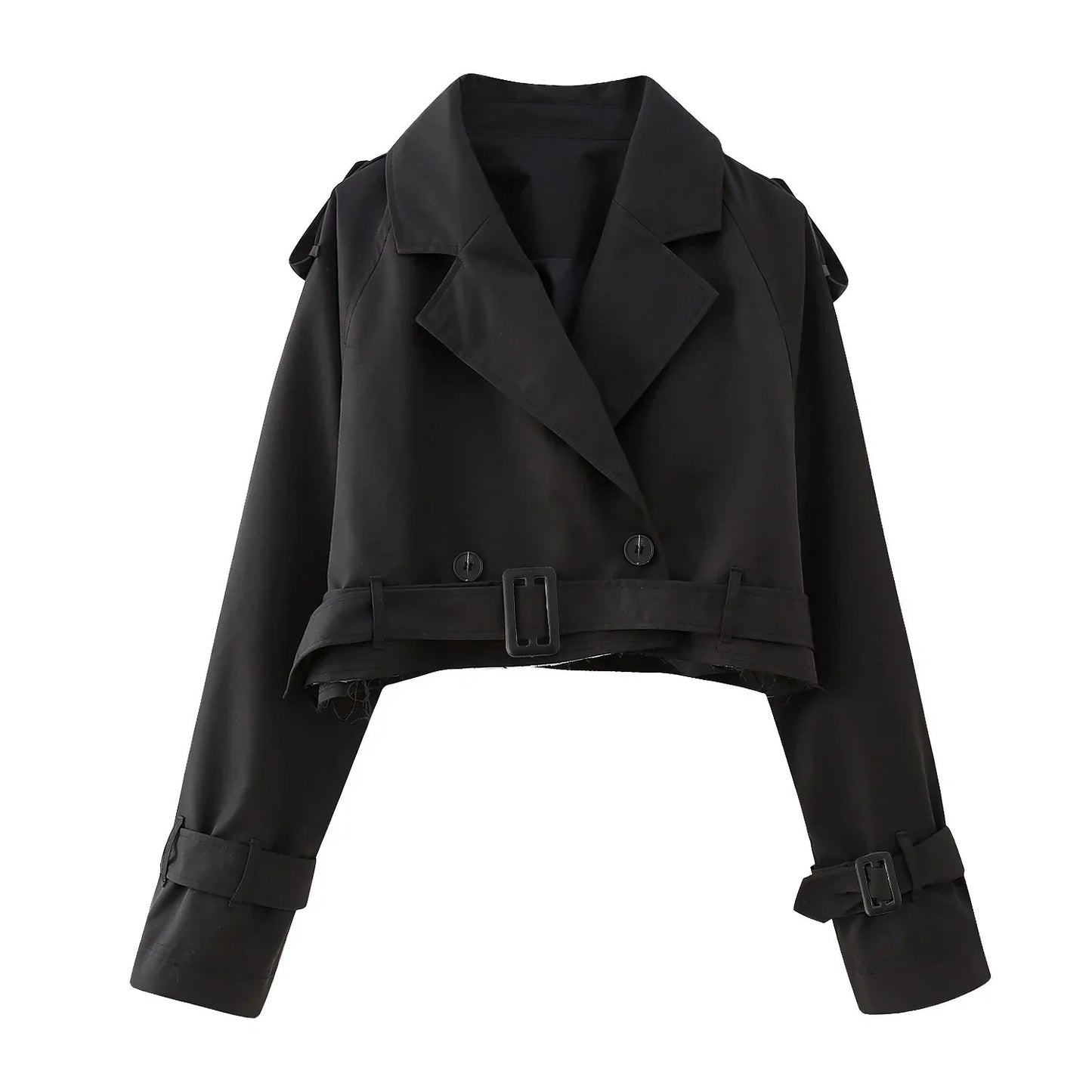 AVERIA - CROPPED TRENCHCOAT