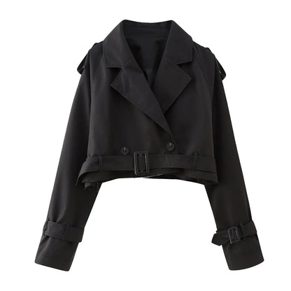 AVERIA - CROPPED TRENCHCOAT