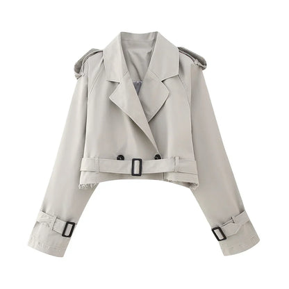 AVERIA - CROPPED TRENCHCOAT