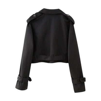 AVERIA - CROPPED TRENCHCOAT